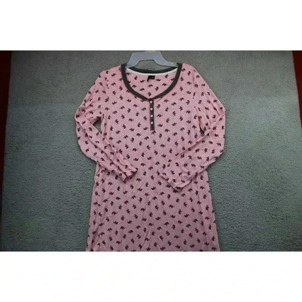 Women's Kensie Pajama Gown-Rayon-Size Medium-Elephants